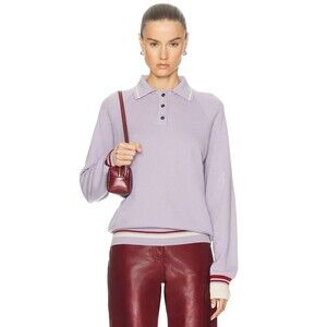 Amiya Ivy Polo Sweater in Lilac